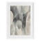 Stupell Industries Monochrome Watery Drips Framed Print Under Glass, design by Kippi Leonard